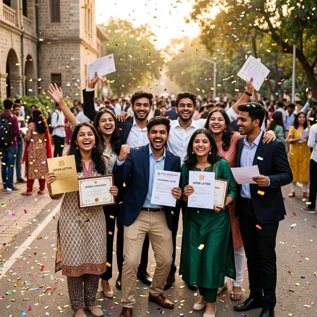 EIBO Career Hub students celebrating placements