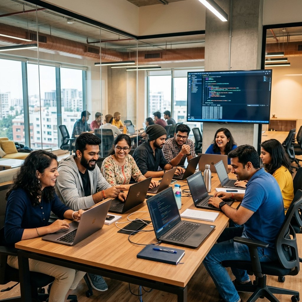 Students learning at EIBO Career Hub campus
